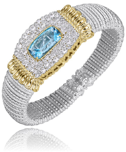 Vahan 14k Gold & Sterling Silver London Blue Topaz Bracelet