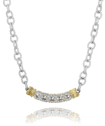 Vahan 14k Gold & Sterling Silver Diamond Necklace