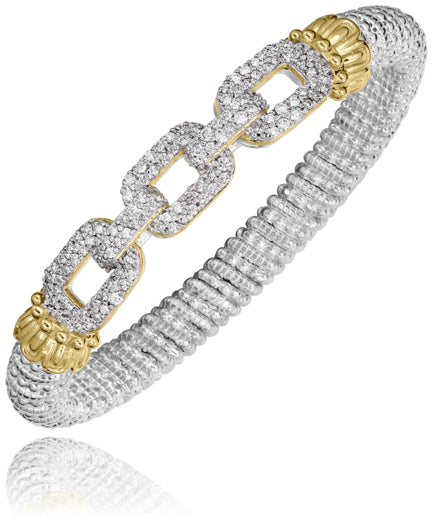 Vahan 14k Gold & Sterling Silver Diamond Bracelet