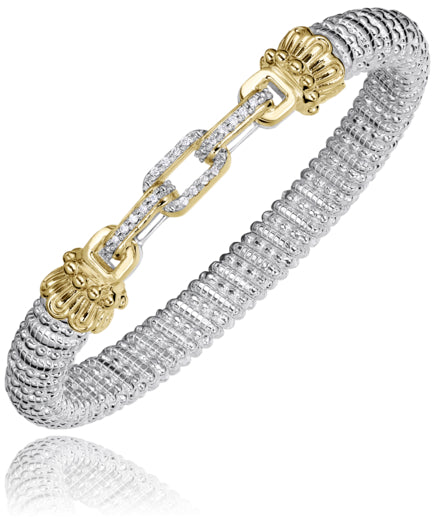 Vahan 14k Gold & Sterling Silver Diamond Bracelet