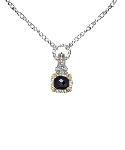 Vahan 14k Gold & Sterling Silver Black Onyx Pendant