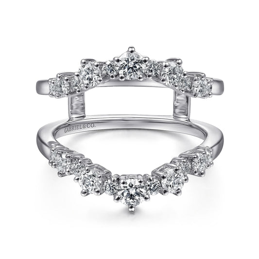 14K White Gold Diamond Ring Enhancer