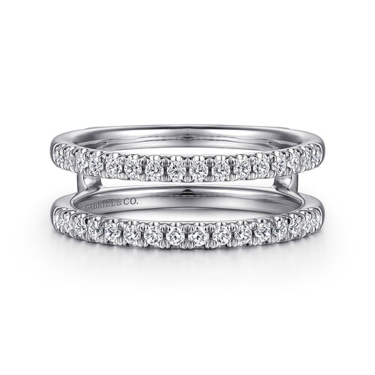 14K White Gold Diamond Ring Enhancer