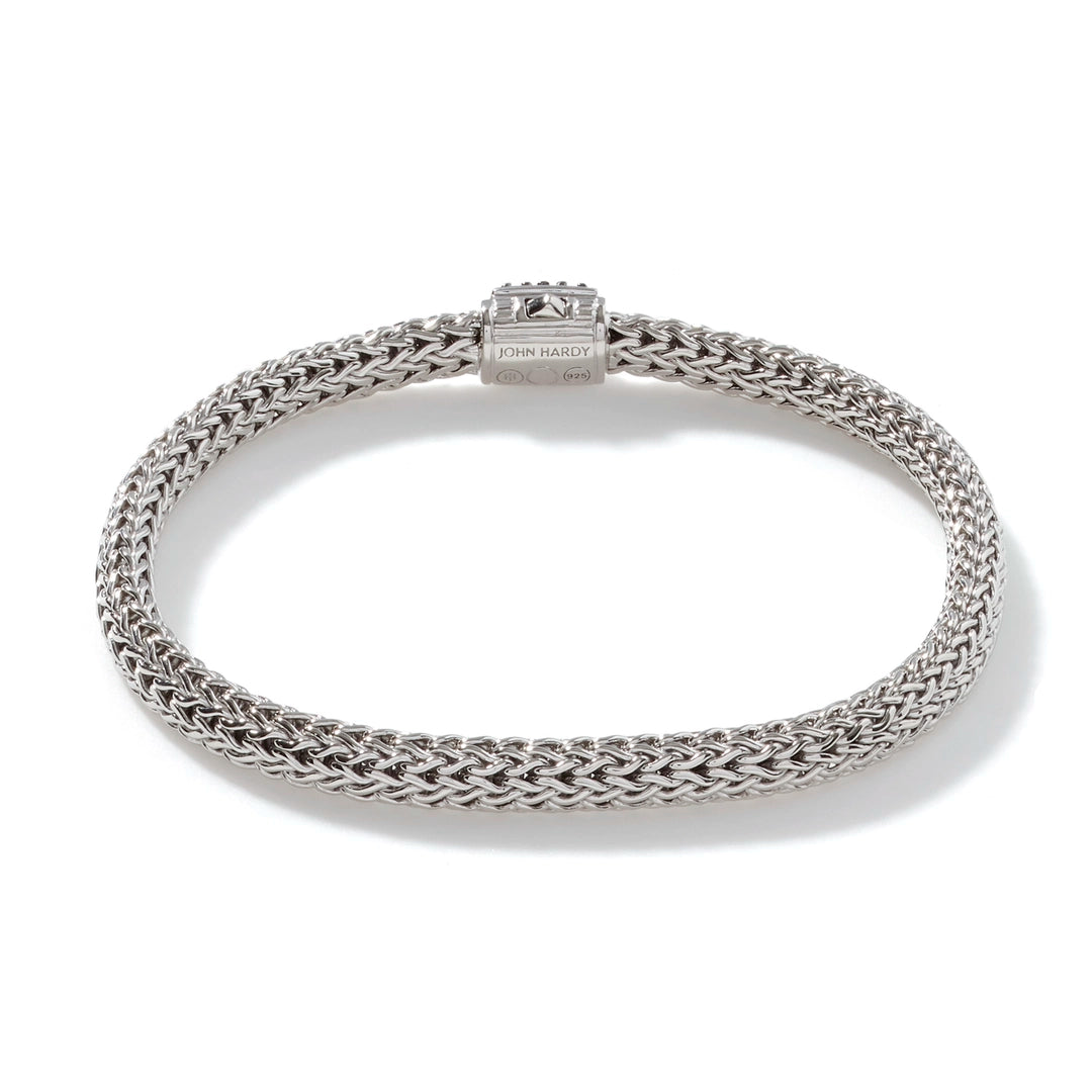 Icon Bracelet, Sterling Silver, Pave, 5MM