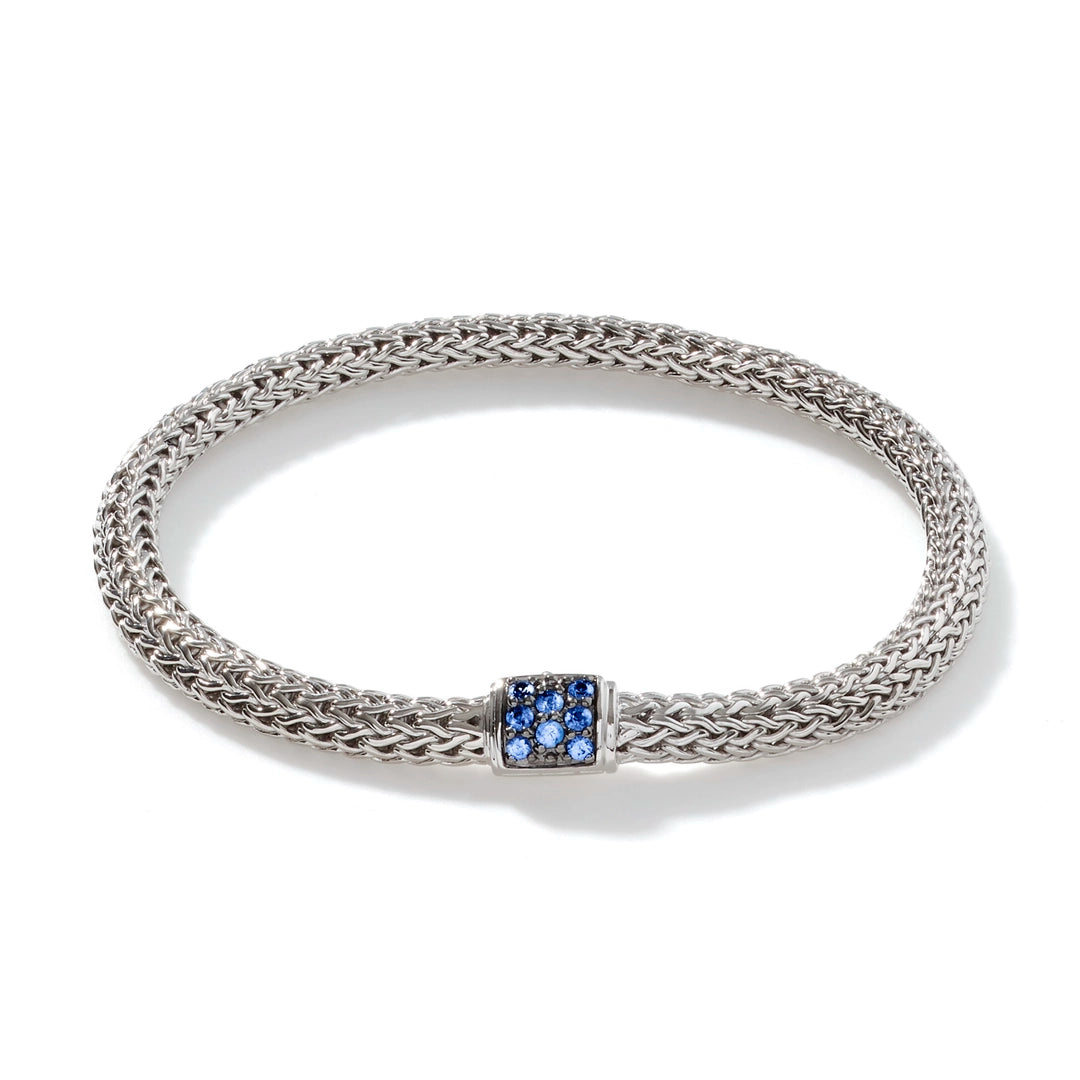 Icon Bracelet, Sterling Silver, Pave, 5MM