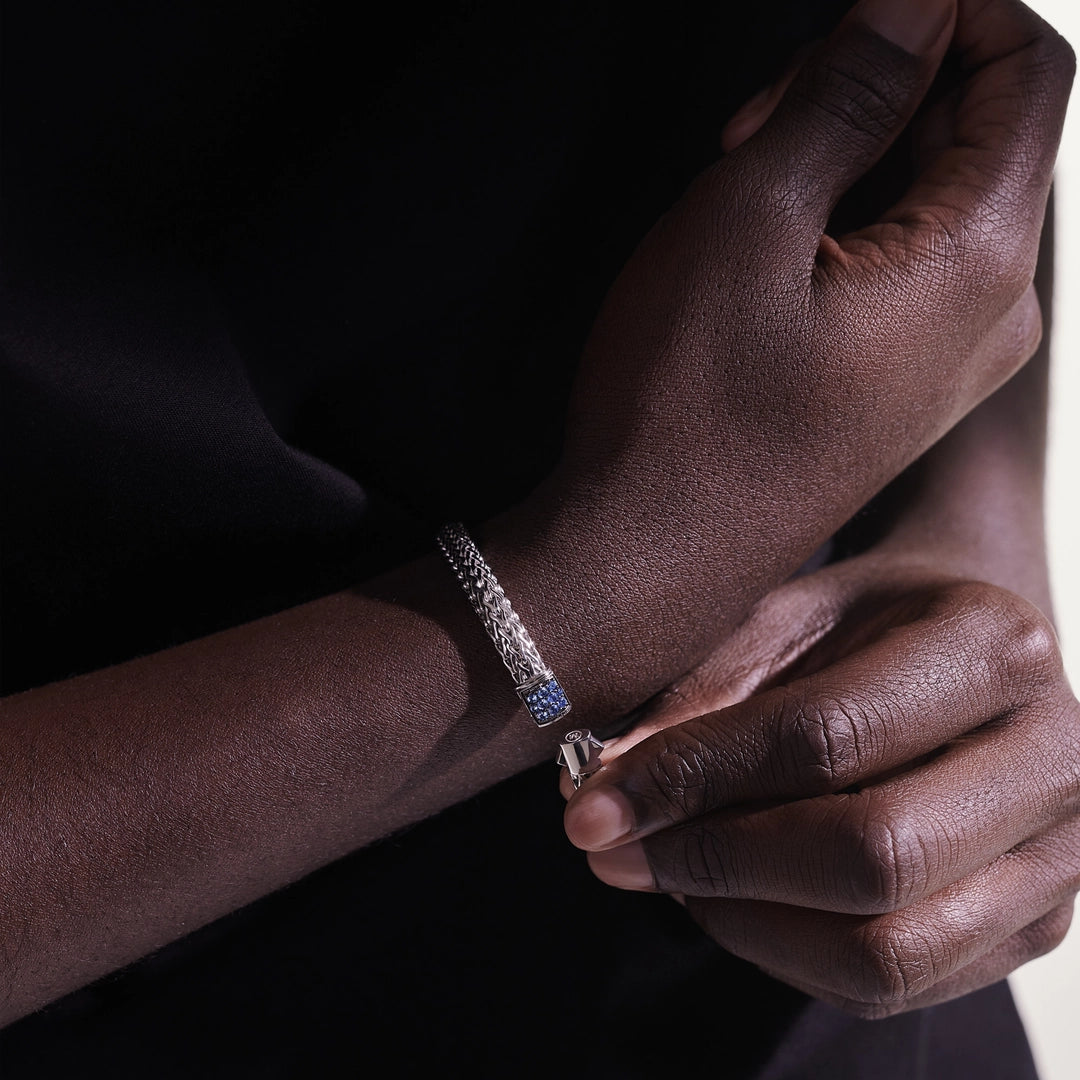 Icon Bracelet, Sterling Silver, Pave, 5MM