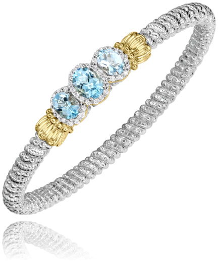 Vahan 14k Gold & Sterling Silver Sky Blue Topaz Bracelet