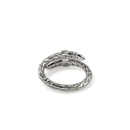 Spear Ring, Sterling Silver, Diamonds