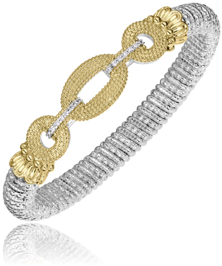 Vahan 14k Gold & Sterling Silver Diamond Bracelet