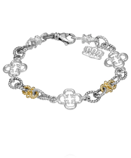 Vahan 14k Gold & Sterling Silver Chain Bracelet