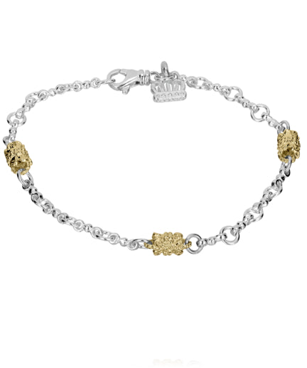 Vahan 14k Gold & Sterling Silver Chain Bracelet