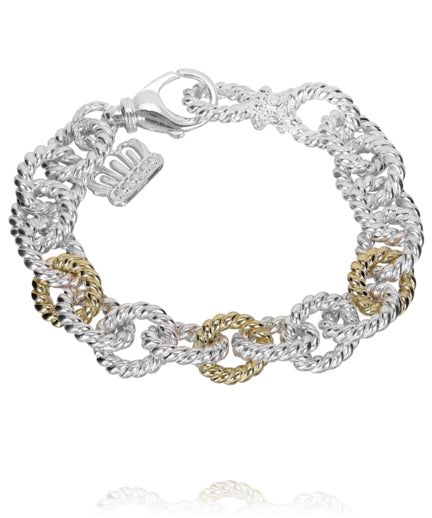 Vahan 14k Gold & Sterling Silver Chain Bracelet