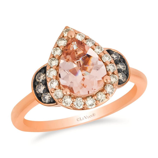 Le Vian® Ring featuring 1/10 cts. Chocolate Diamonds®, 1/3 cts. Nude Diamonds™ set in 14K Strawberry Gold®