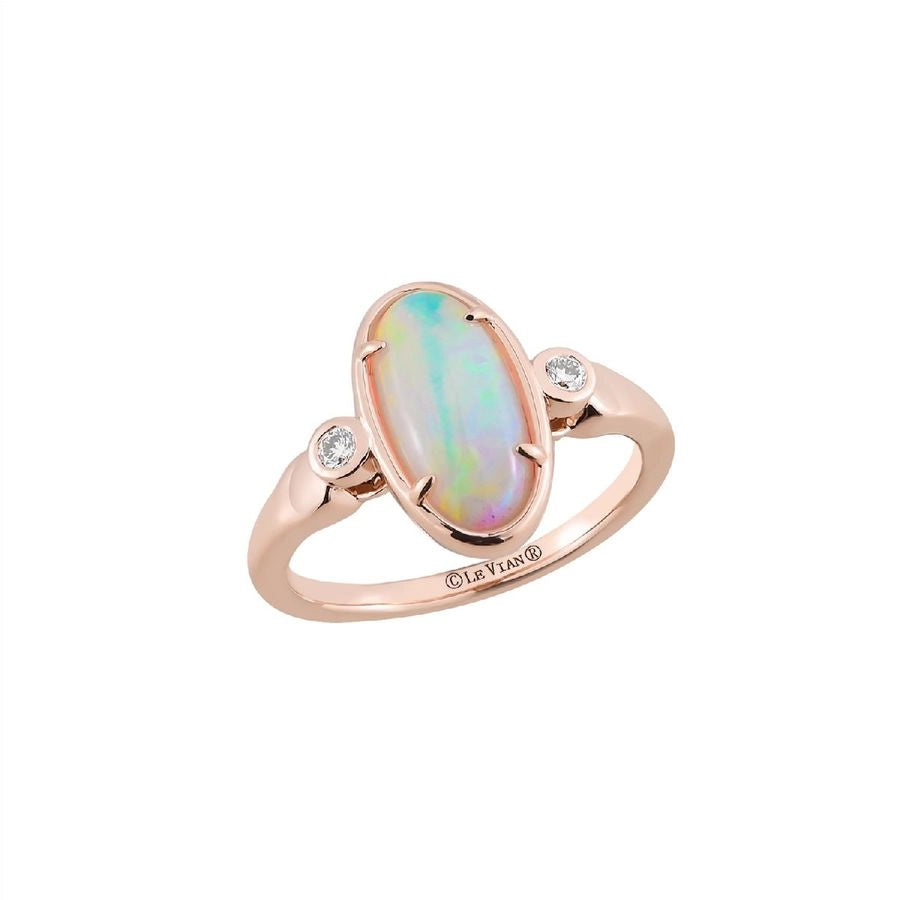 Le Vian® Ring featuring 1 1/5 cts. Neopolitan Opal™, 1/20 cts. Nude Diamonds™ set in 14K Strawberry Gold®