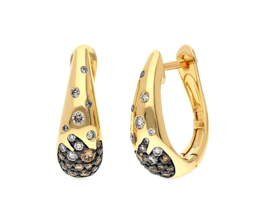 Le Vian® Earrings featuring 1/3 cts. Chocolate Diamonds®, 1/5 cts. Nude Diamonds™ set in 14K Honey Gold™