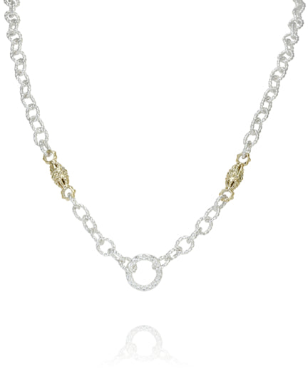 Vahan 14k Gold & Sterling Silver Necklace