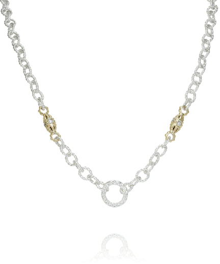 Vahan 14k Gold & Sterling Silver Diamond Necklace