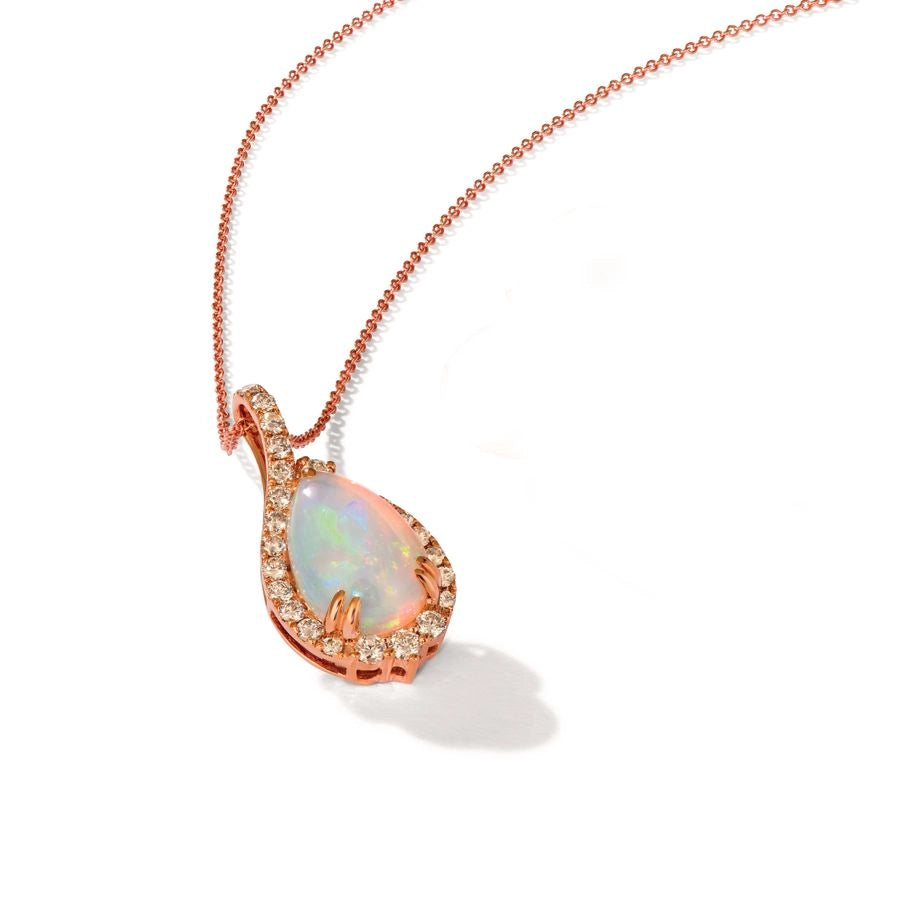 Le Vian® Pendant featuring 2 1/5 cts. Neopolitan Opal™, 5/8 cts. Nude Diamonds™ set in 14K Strawberry Gold®