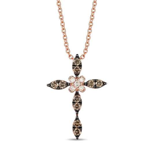 Le Vian® Pendant featuring 1/15 cts. Nude Diamonds™, 1/3 cts. Chocolate Diamonds® set in 14K Strawberry Gold®