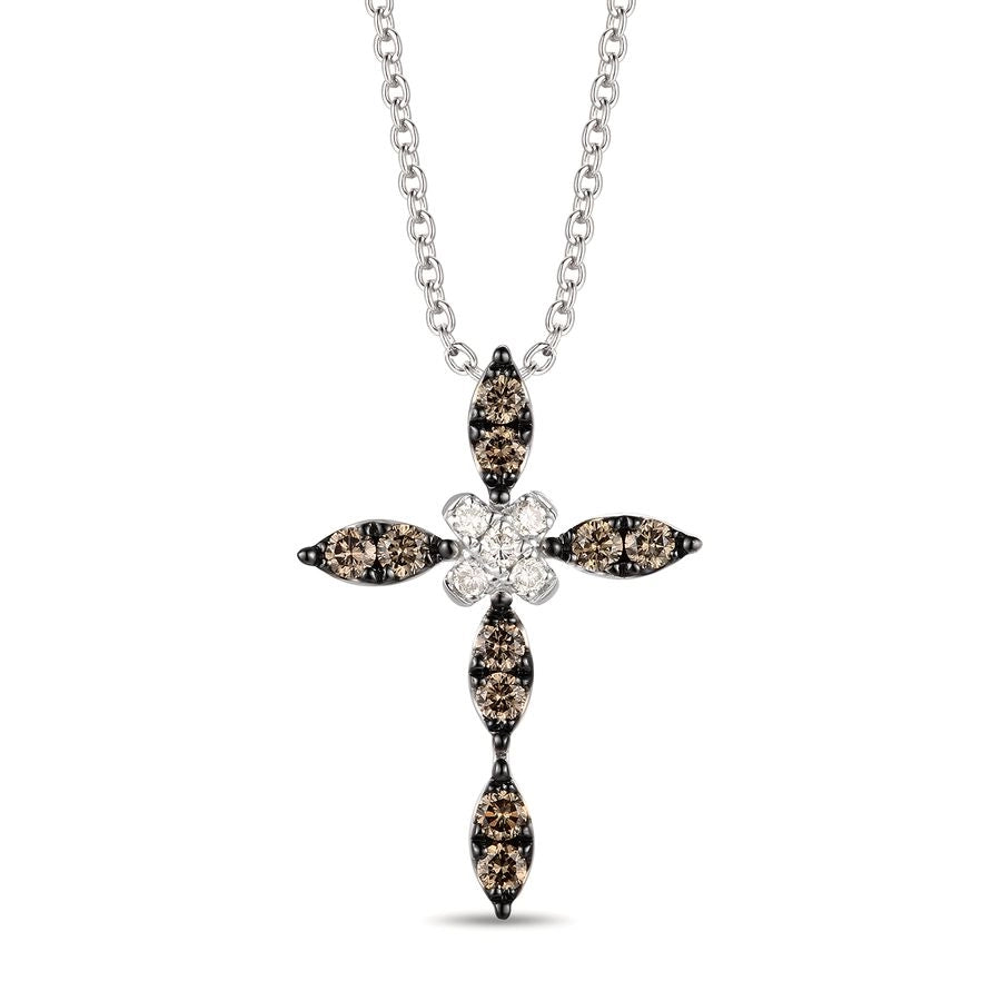Le Vian® Pendant featuring 1/15 cts. Nude Diamonds™, 1/3 cts. Chocolate Diamonds® set in 14K Vanilla Gold®