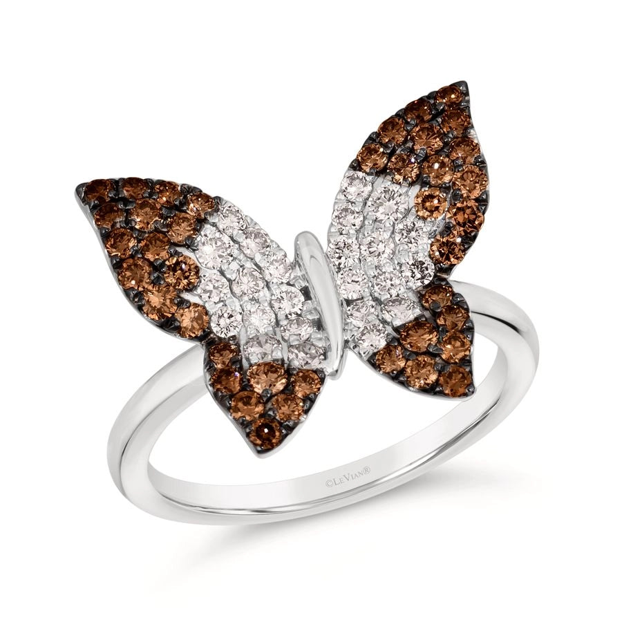 Le Vian Ombre Ring featuring 1 cts. Chocolate Ombré Diamonds®, 1/10 cts. Vanilla Diamonds® set in 14K Vanilla Gold®