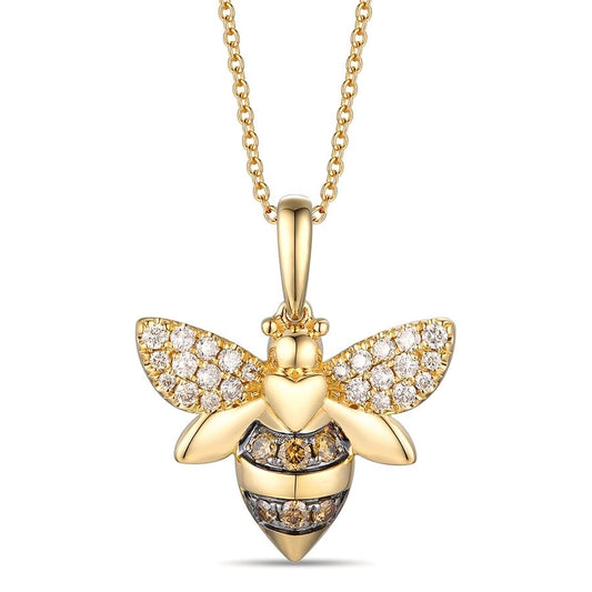 Le Vian® Pendant featuring 1/5 cts. Chocolate Diamonds®, 1/3 cts. Nude Diamonds™ set in 14K Honey Gold™