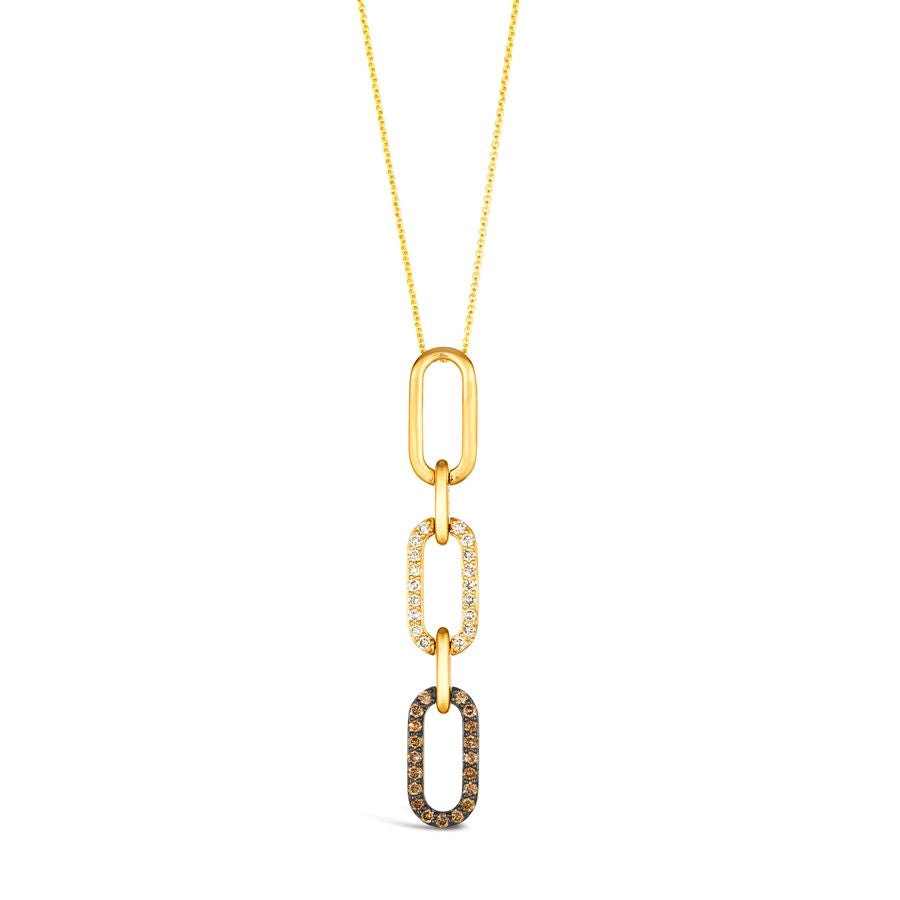 Le Vian® Pendant featuring 1/3 cts. Chocolate Diamonds®, 1/3 cts. Nude Diamonds™ set in 14K Honey Gold™