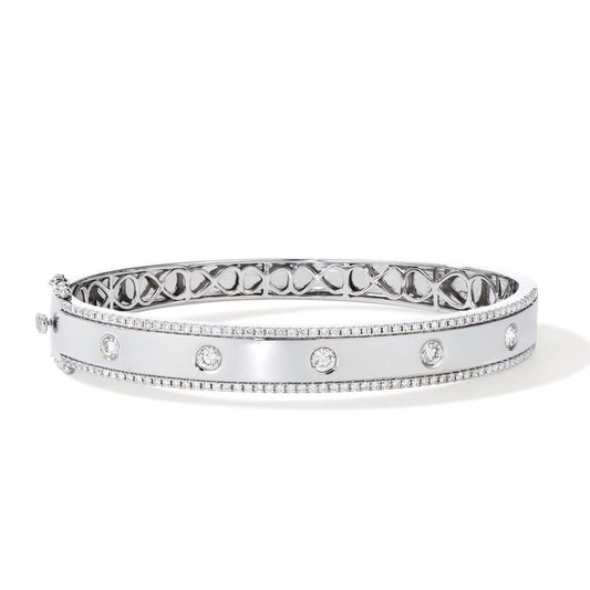 Le Vian® Bangle featuring 1 1/5 cts. Vanilla Diamonds® set in 14K Vanilla Gold®