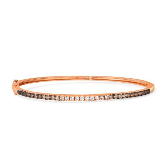 Le Vian Ombre Bangle featuring 1 cts. Chocolate Ombré Diamonds® set in 14K Strawberry Gold®