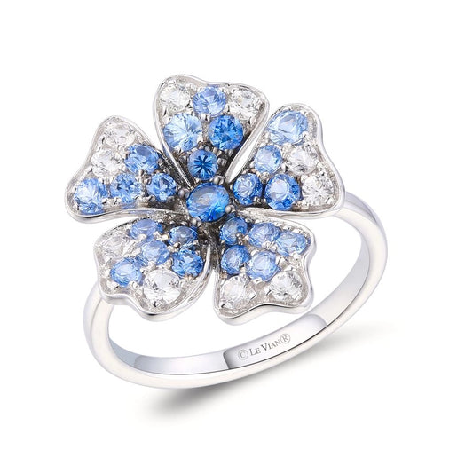 Le Vian Ombre Ring featuring 1 cts. Denim Ombré®, 3/8 cts. White Sapphire, set in 14K Vanilla Gold®