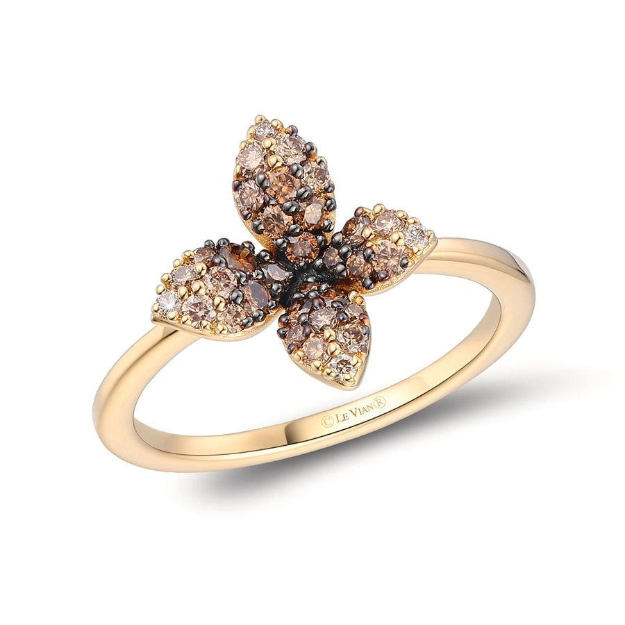 Le Vian Ombre Ring featuring 1/2 cts. Chocolate Ombré Diamonds® set in 14K Honey Gold™