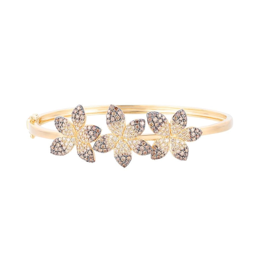 Le Vian Ombre Bangle featuring 1 7/8 cts. Chocolate Ombré Diamonds® set in 14K Honey Gold™