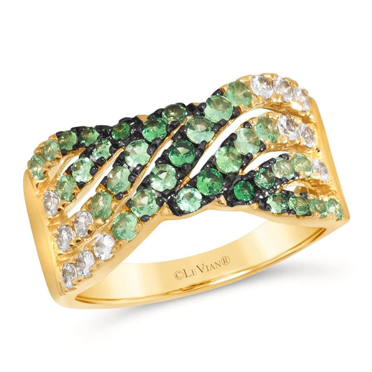Le Vian Ombre Ring featuring 3/4 cts. Shade Of Tsavorite, 1/3 cts. White Sapphire, set in 14K Honey Gold™