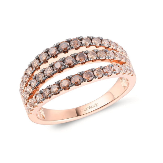 Le Vian Ombre Ring featuring 1 cts. Chocolate Ombré Diamonds® set in 14K Strawberry Gold®