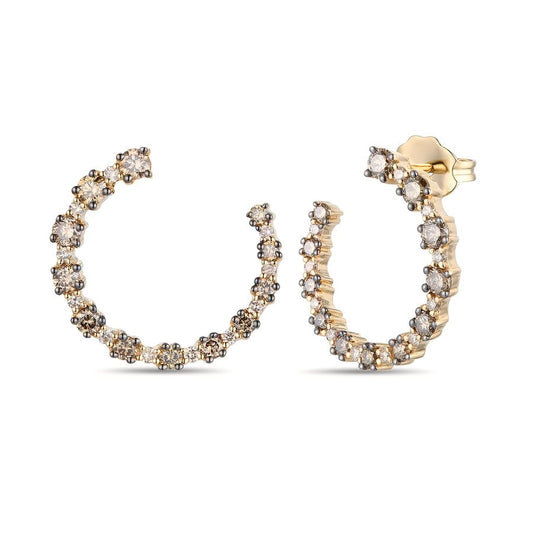 Le Vian® Earrings featuring 3/4 cts. Chocolate Diamonds®, 1/6 cts. Nude Diamonds™ set in 14K Honey Gold™