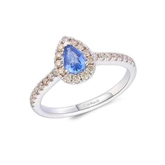 Le Vian® Ring featuring 1/2 cts. Blueberry Sapphire™, 1/3 cts. Nude Diamonds™ set in 14K Vanilla Gold®