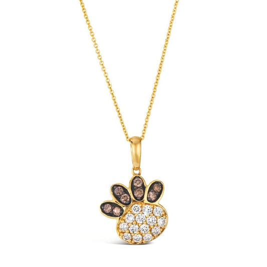 Le Vian® Pendant featuring 1/2 cts. Nude Diamonds™, 1/5 cts. Chocolate Diamonds® set in 14K Honey Gold™