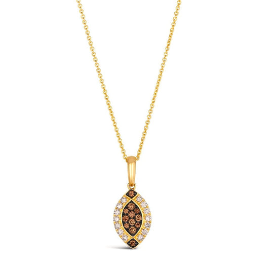 Le Vian® Pendant featuring 1/6 cts. Chocolate Diamonds®, 1/5 cts. Nude Diamonds™ set in 14K Honey Gold™