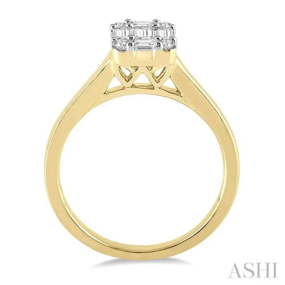 Fusion Diamond Engagement Ring