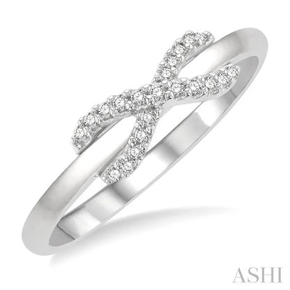 Infinity Cross Petite Diamond Fashion Ring