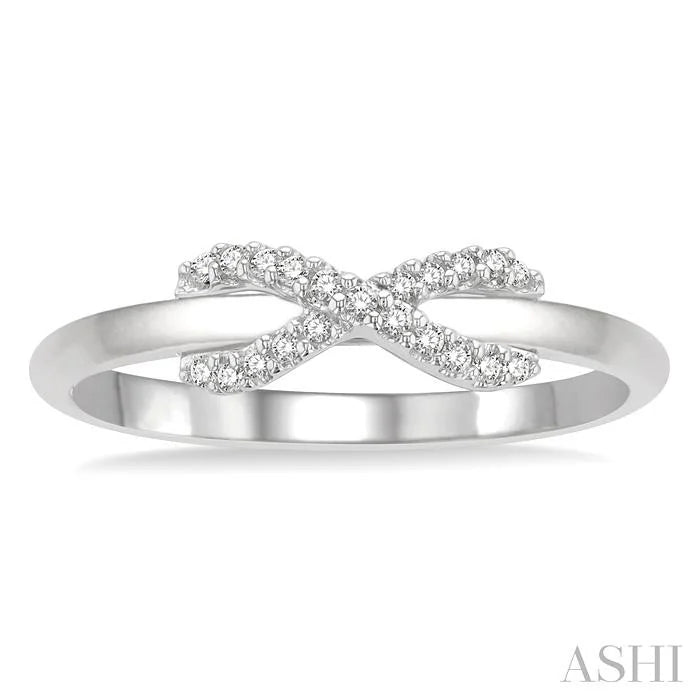 Infinity Cross Petite Diamond Fashion Ring