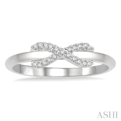 Infinity Cross Petite Diamond Fashion Ring