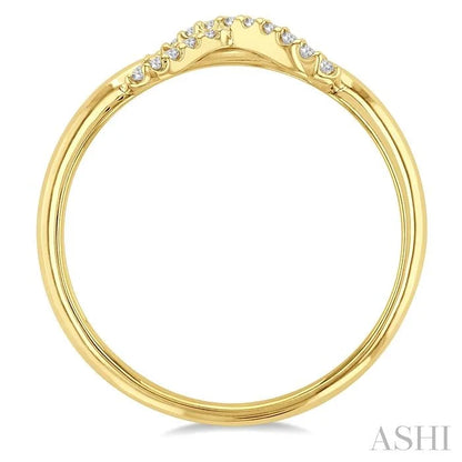 Infinity Cross Petite Diamond Fashion Ring