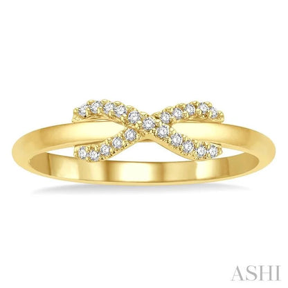 Infinity Cross Petite Diamond Fashion Ring