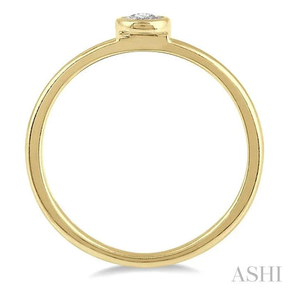 Stackable Round Shape Diamond Promise Ring