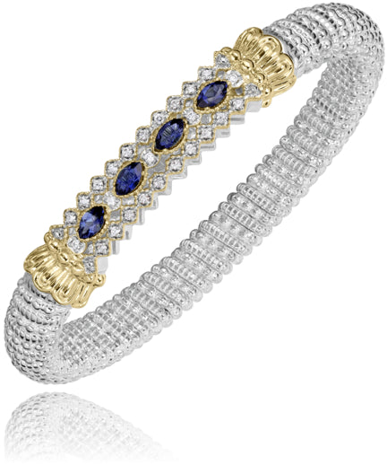 Vahan 14k Gold & Sterling Silver Iolite Bracelet
