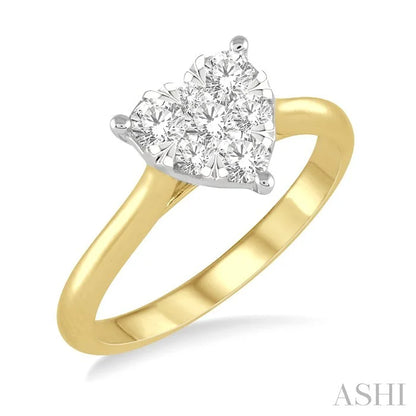 Heart Shape Lovebright Essential Diamond Engagement Ring
