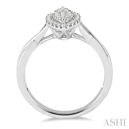 Marquise Shape Halo Lovebright Diamond Ring