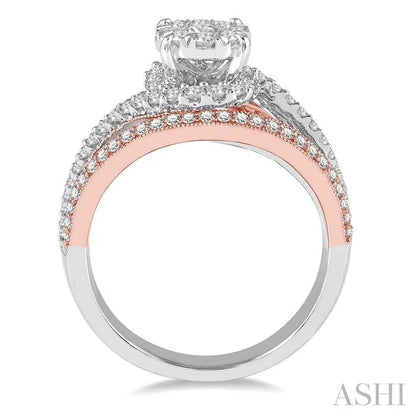 Round Shape Halo Lovebright Diamond Ring