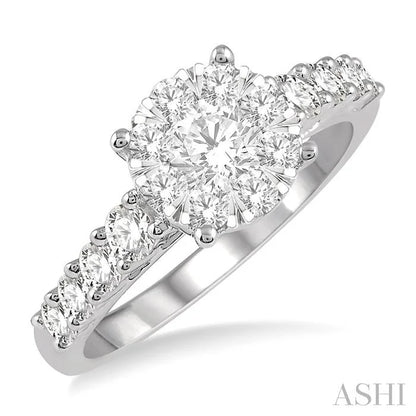 Round Shape Lovebright Essential Diamond Engagement Ring